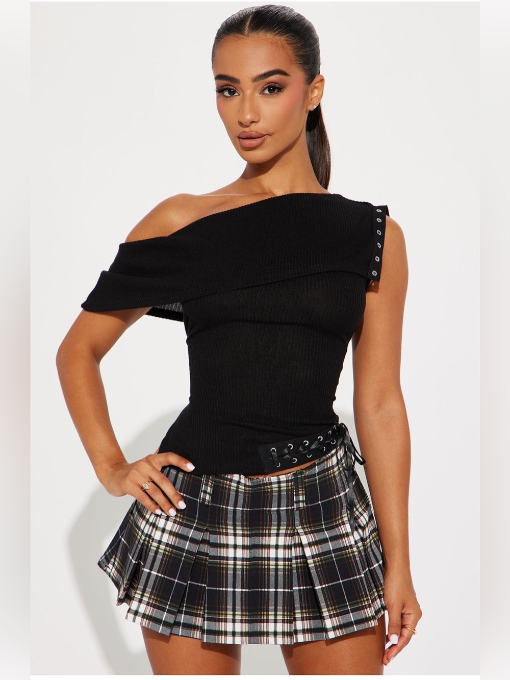 🍂Fall Fave: Off shoulder ribbed eyelet top